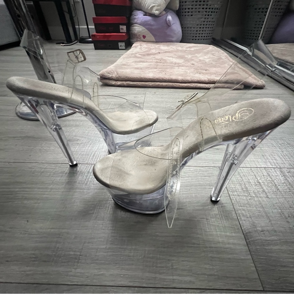 Clear Pleaser Heels